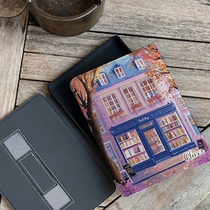 Book Shop Kindle Paperwhite 12th 7 inch Case, Kindle Case 6&quot; All-New Kindle 11th Gen 2024/2022 Release, Kobo Case with strap, Gift For Her