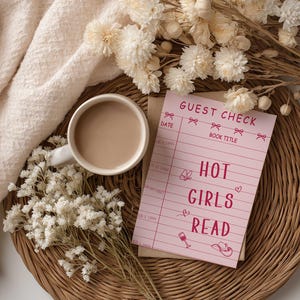 Hot Girl Read Cardstock Kindle Insert | Pastel Black Cat Kindle Insert | Kindle Paperwhite 7" Insert | Oasis Inserts| Bookish Accessories