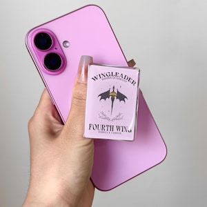 FourthWing Phone Grip | Pink Magsafe grip | Kindle Grips | Phone Holder |  Kobo Grips | Kindle Accessory | Kindle Sticker | Gift for her