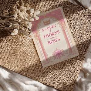 A Court of Thorns and Roses Kindle Insert Set | Pastel Kindle Insert | Kindle Paperwhite 7&quot; Insert | Kindle Accessorie |Bookish Gift For Her