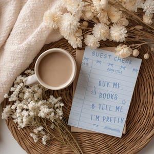 Cardstock Kindle Insert | Pastel Guest Check Kindle Insert | Kindle Paperwhite 7&quot; Insert | Oasis Inserts| Kindle Case Accessorie Gifts
