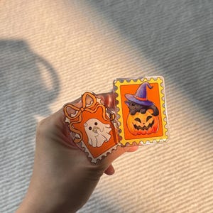 Halloween Cute Phone Grip, Pumpkin MagSafe Grip, Ghost Kindle Grip, Phone Holder,Kindle Sticker, Cute Decor,Gift for Her,Back to School
