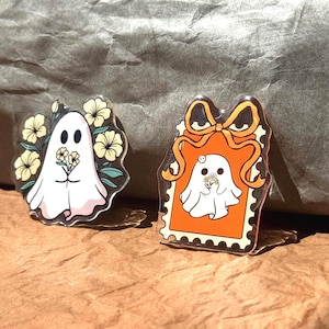 Uchwyt na telefon Ghost Phone Grip, uchwyt MagSafe w kształcie dyni, uchwyt na Kindle&#39;a na Halloween, uchwyt na telefon, naklejka na Kindle&#39;a, uroczy element dekoracyjny, prezent dla niej, akcesorium na powrót do szkoły