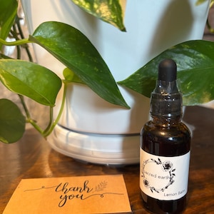Handcrafted Organic Lemon Balm Tincture