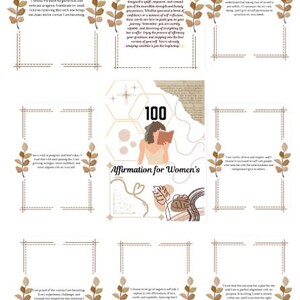 100 Affirmations for Women | Self-Love, Confidence & Empowerment | Positive Quotes Printable