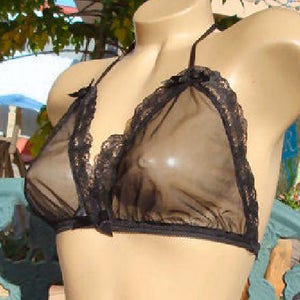 Sheer Halter Bra 