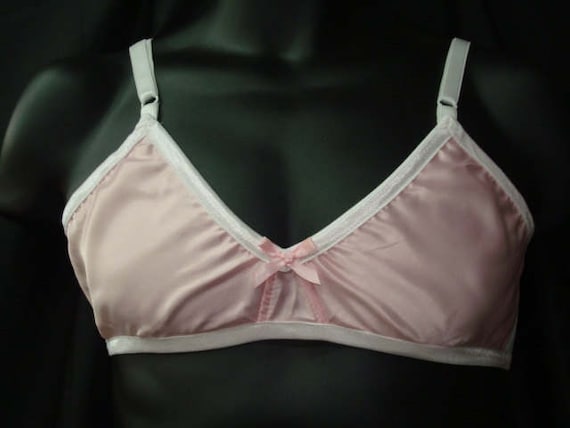 Bra for Men SATIN Cross Dresser Fetish Sissy Full Cover Trainning