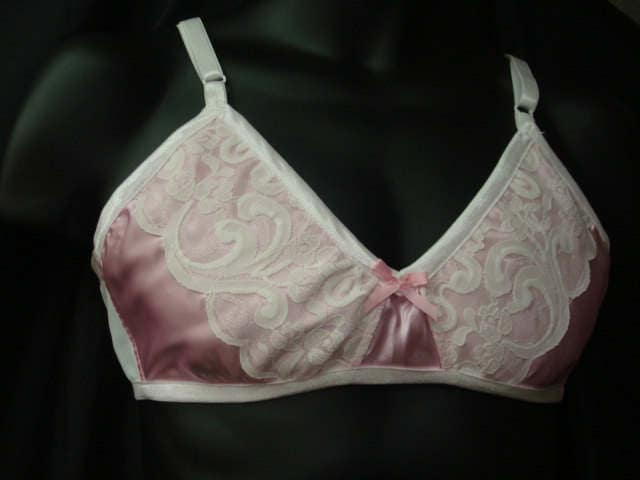 Bra for Men - Sissy Pink full cover Trainning bra Custom made to order -  Crossdresser - Cosplay