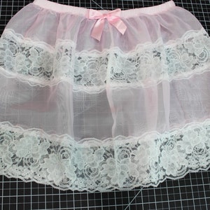 Lace & Bows Adult Sissy &quot;Handmade Sissy Silky Polyester Chiffon Panties Fetish Cosplay
