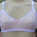 Adult sissy PINK Tricot Bra for men, Cross dresser, male bra - will fit cups from AA To B 
