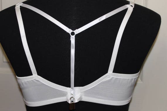 Option ADD-ON Locking for Sissy Training bra Custom made to order - Crossdresser - Cosplay