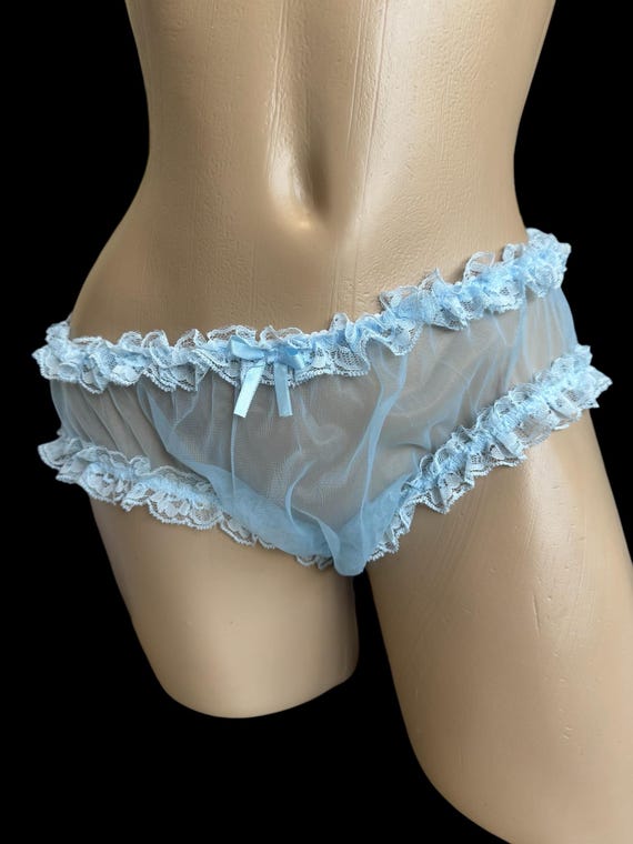Adult Sheer Nylon Chiffon Bikini Panties in many Colors