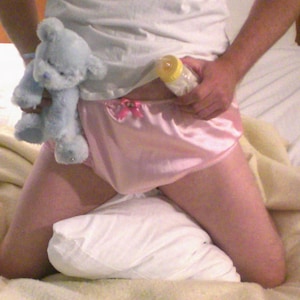 Silky Satin Adult Sissy single layer Full Cover Satin  Granny Panties - Cross dresser - fetish - ABDL