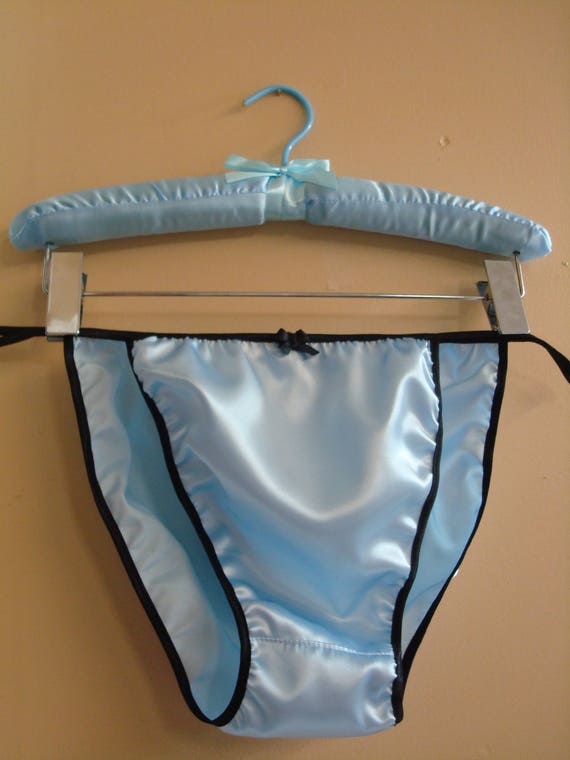 Sale - Double satin Front panel String Bikini - Cross dresser - cosplay