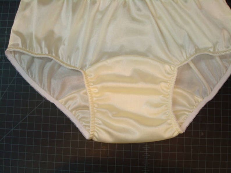 Tricot Panties Pale Yellow with Large Mushroom Double Gusset Etsy