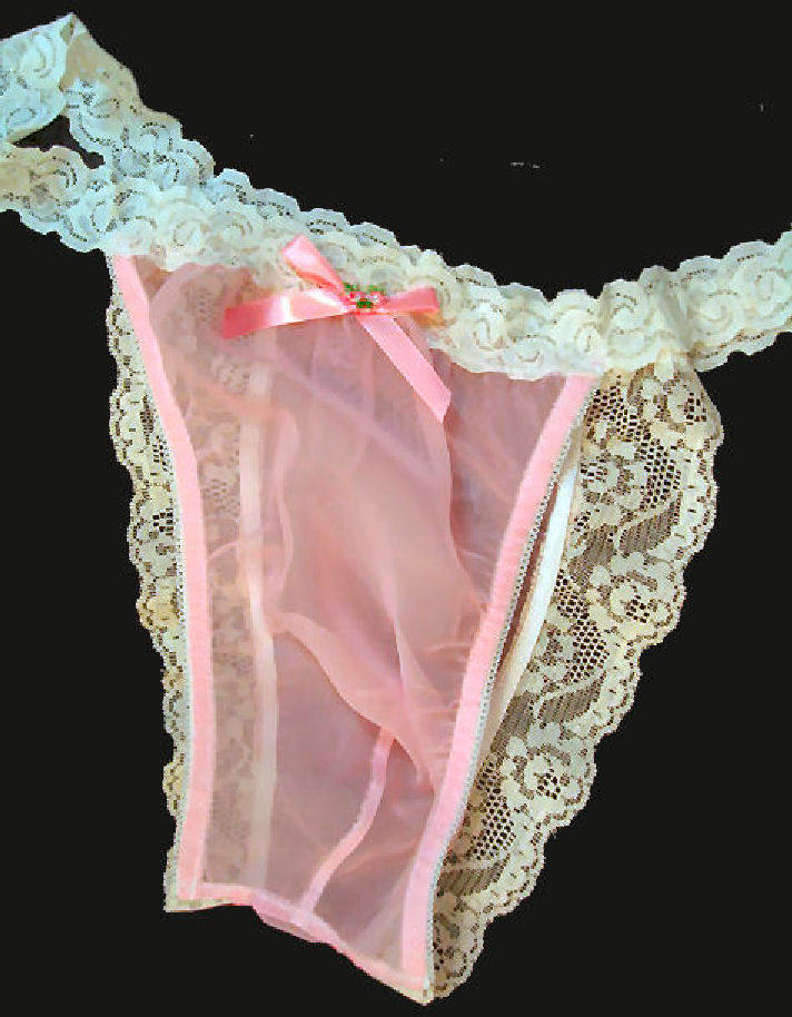 Handmade Sissy BRASILIAN Tanga Panties -Cross Dresser Sheer Chiffon ...