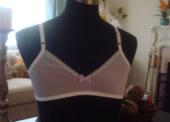 Adult Sissy PINK Tricot Bra for Men, Cross Dresser, Male Bra Will