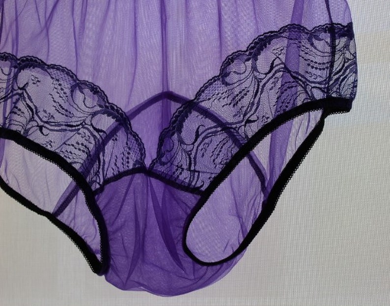 PURPLE Vintage Panties W/ Large Double Mushroom Gusset Etsy UK