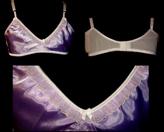 Bra for Men -with Sissy Ruffle Lace  Cross dresser - fetish - Trainning bra Hans made