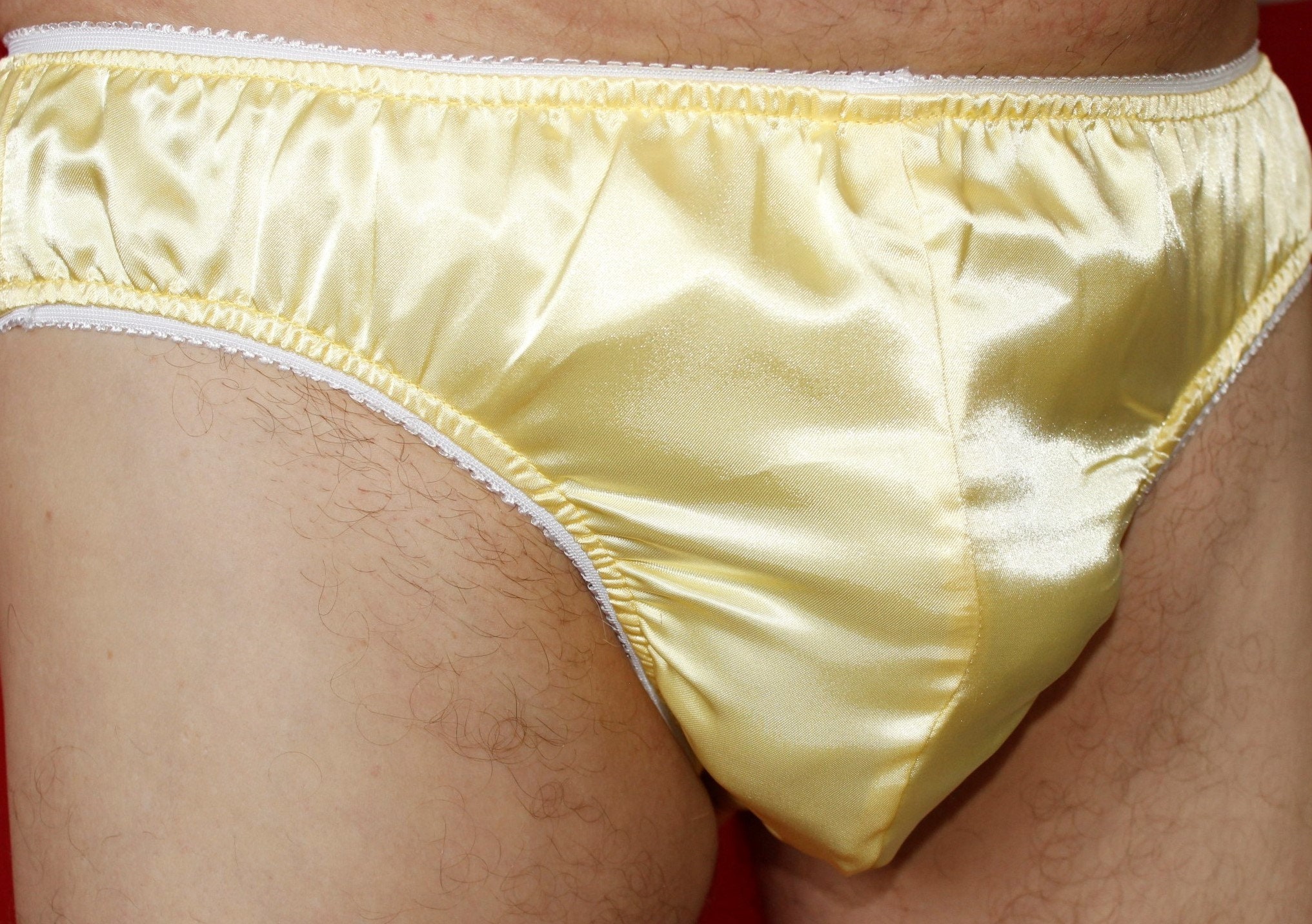 SATIN EFFECT PANTIES LIMITED EDITION - Yellow