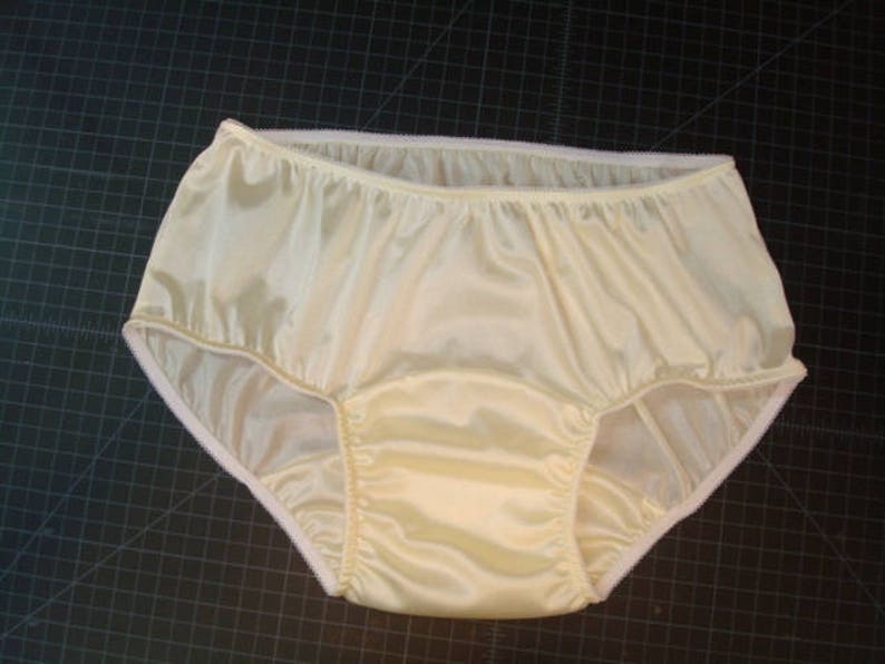 Tricot Panties Pale Yellow with Large Mushroom Double Gusset Etsy