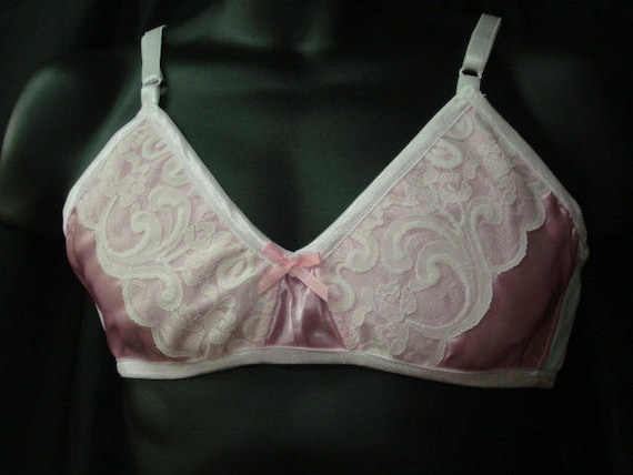 Bra for Men - Sissy Pink full cover Trainning bra Custom made to order - Crossdresser - Cosplay