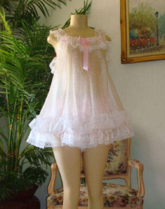 Baby Doll Dress Sissy Baby Organza  & Lots of Lace