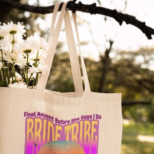 Bride Tribe Canvas Tote Bag: Bridal Shower Gift