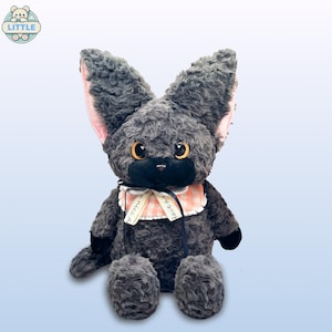 24 inches Life-Size Kitty Plush Toy – Soft Stuffed Animal – Kawaii Cute Cat
