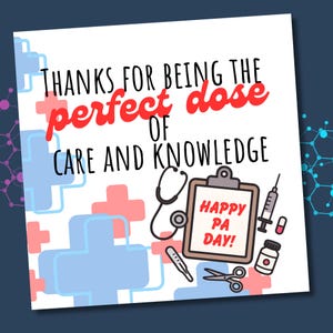 Etichetta regalo per assistente medico, biglietto di ringraziamento per assistente medico, medico sanitario, operatore in prima linea, etichetta per dolcetto o sfizio