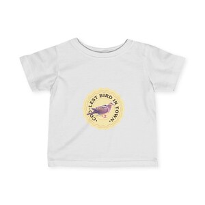 Infant T-shirt - Dove Design, Coolest Bird in Town, Infant Tee, Children&#39;s Clothing, Gift for Bird Lovers