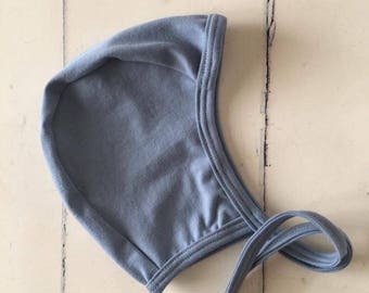 Blue pilot hat, baby hearing aid hat, baby cap, hat with ties, toddler cap, baby boy hat, baby hat, emmifaye hat