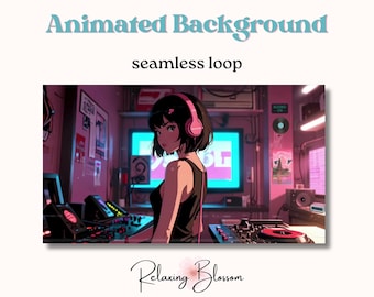Lofi Aesthetic Animated Wallpaper | Seamless Loop, YouTube & Streaming (Digital Download)