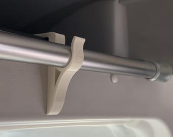 Crochets de suspension pour tringle à rideaux de four à pizza Travato 59K (lot de 2) pour Ram Promaster