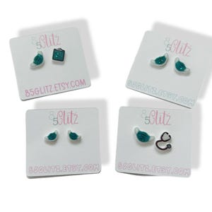 Petits clous de masque - clous de bijoux d&#39;infirmière • Boucles d&#39;oreilles de masque médical • Cadeau pour un professionnel de la santé • Accessoires de gommage scintillants