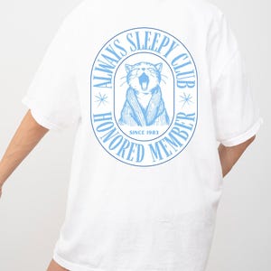 Always Sleepy Club T-Shirt, Cozy Graphic Tee, Gift for Nappers, Cute Casual Wear, Relaxation Apparel, Unisex Sleep Shirt
