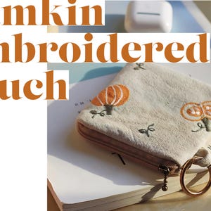 Handgefertigte niedliche Double-Layer bestickte Tasche aus Bio-Baumwolle: Münze und Schmuck Reißverschlusstasche | Geschenk für Kinder | Geburtstagsgeschenk