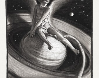 The Throne of Saturn by Elihu Vedder - Premium Fine Art Print