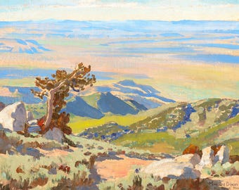 Maynard Dixon ’Northwest from Pine Forest' Fine Art Print: Western Landscape