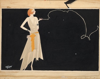 Russell Patterson Art Deco Print: 1920s Fashion Illustration