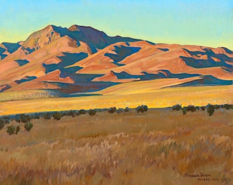 Maynard Dixon ‘Mountains in Sunset Light' Fine Art Print: Western Landscape