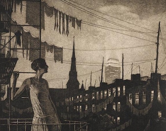 Martin Lewis 'Glow of the City' Fine Art Print
