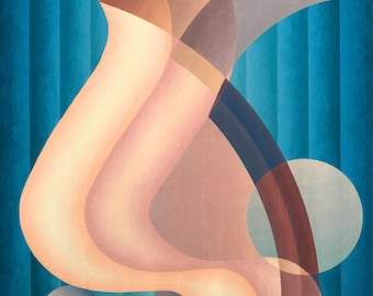 Abstract Art Print: Stuart Walker Composition No. 6