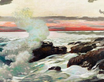 Winslow Homer Print: West Point, Prout's Neck Fine Art