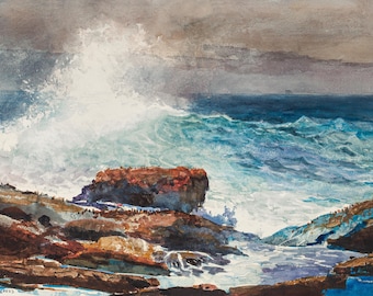 Winslow Homer 'Incoming Tide' Art Print: Scarboro, Maine Seascape