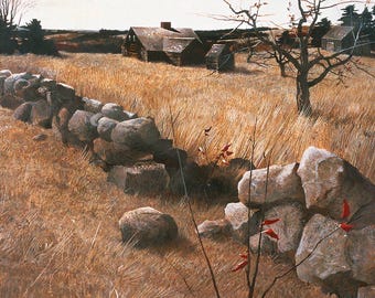 Andrew Wyeth &#39;The Stone Fence&#39; Fine Art Print