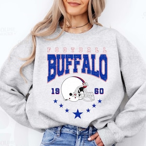 Vintage Buffalo Football Sweatshirt T-Shirt And Hoodie, Retro Buffalo Football Fan Gift, Buffalo Game Day Shirt, Buffalo Hoodie