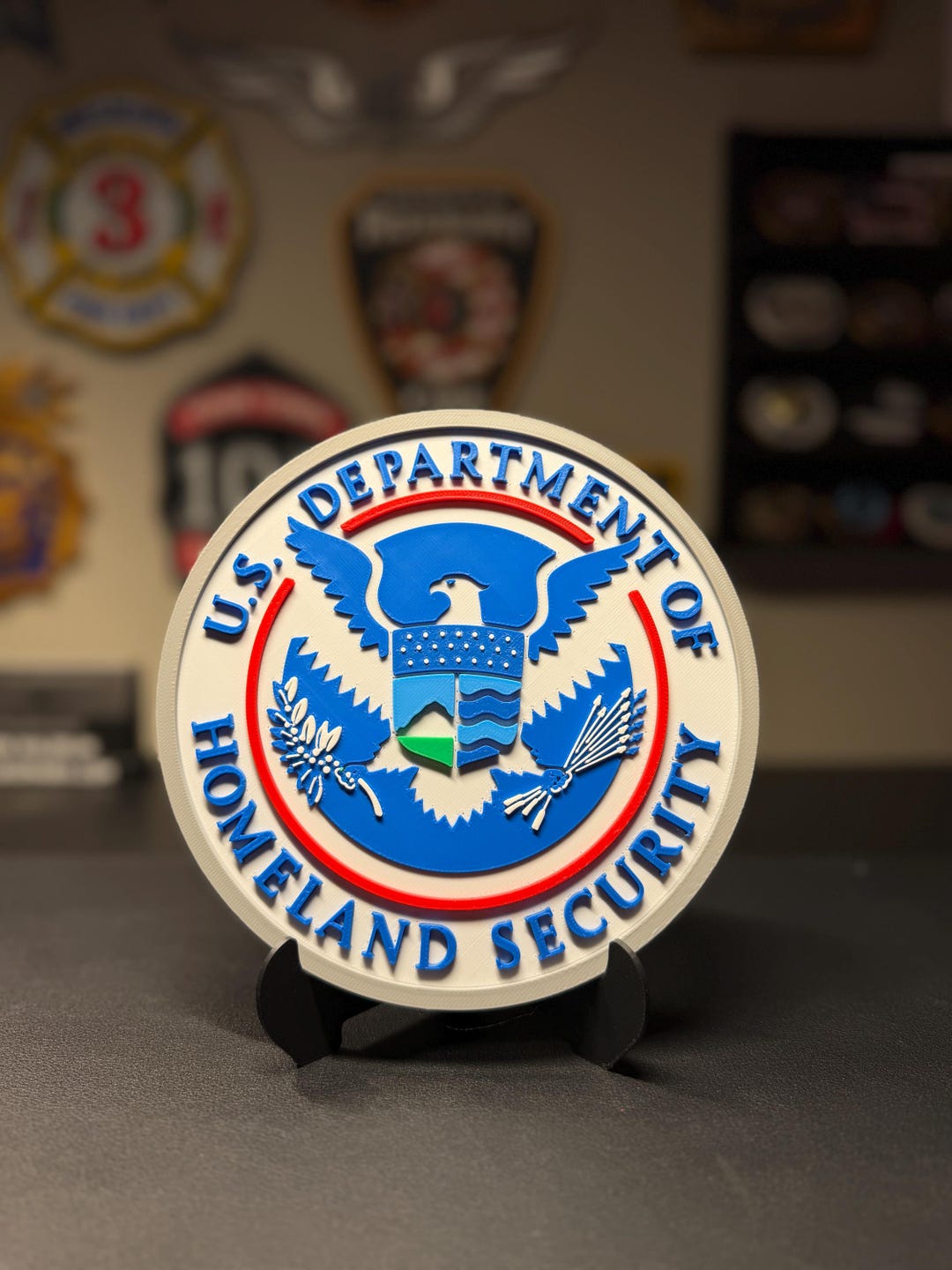 U.S. Department of Homeland Security 3D Plaque | DHS Seal Sign | Desk ...