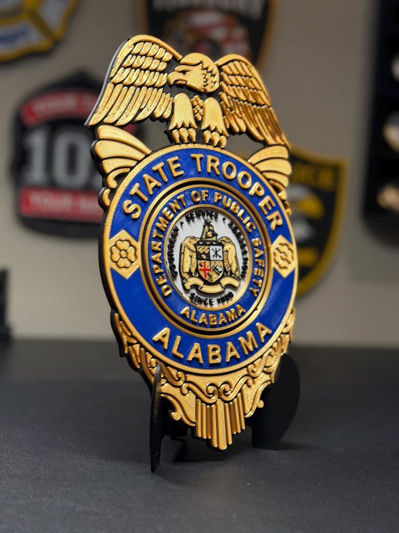Custom 3D Badge Patch Logo Plaque — Retirement Gift, First Responder Display image 16
