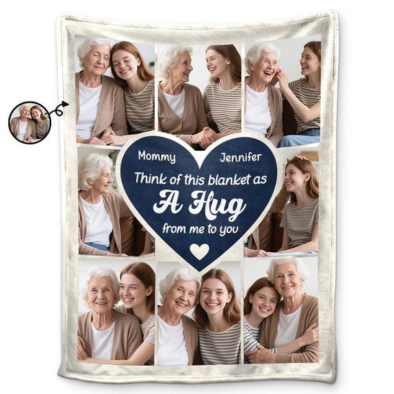 Mother Daughters Hug This Blanket - Personalized Fleece Blanket Sherpa Blanket P65338989